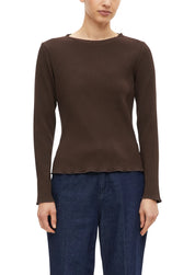 Langarmshirt aus Baumwolle