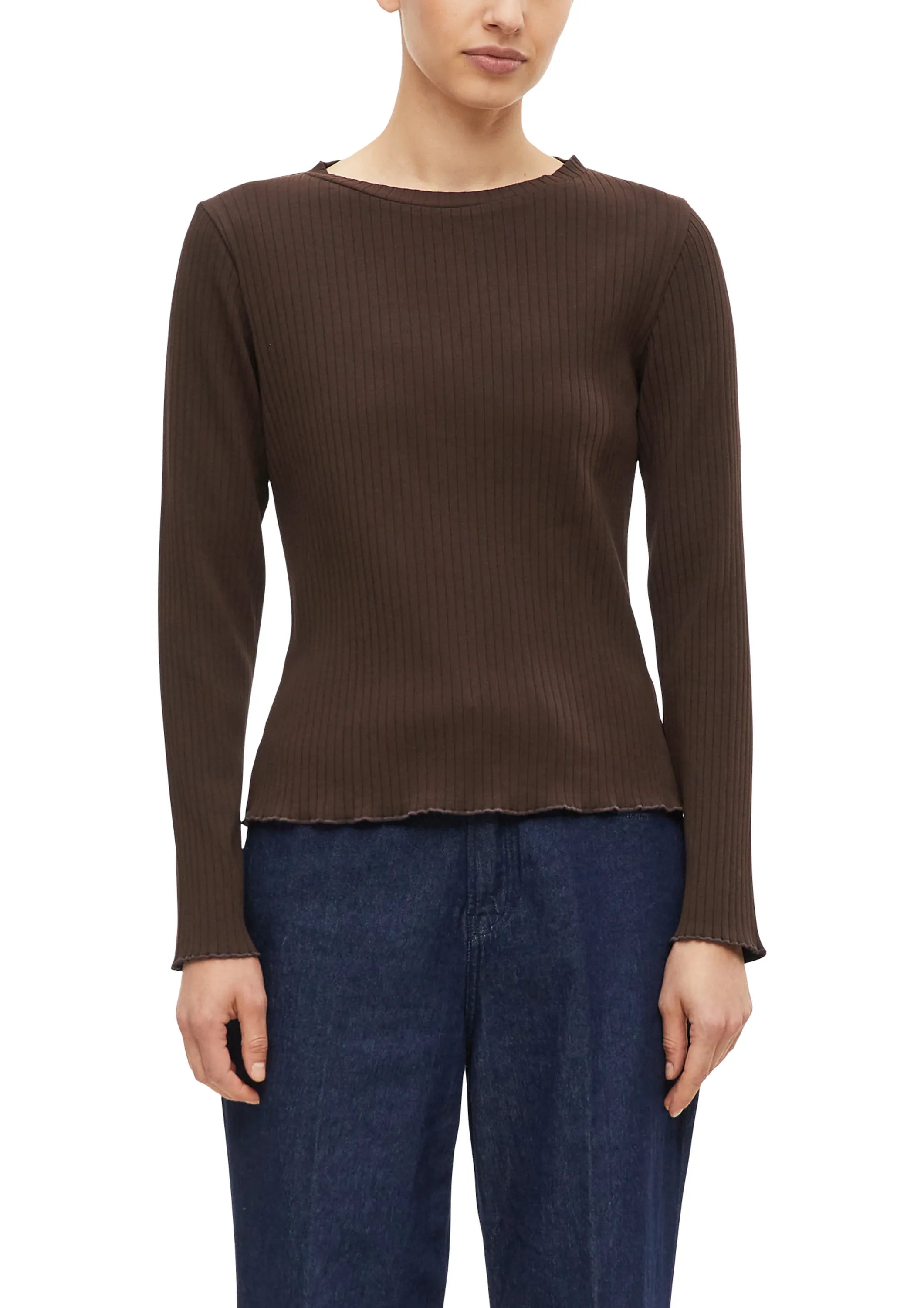 Langarmshirt aus Baumwolle