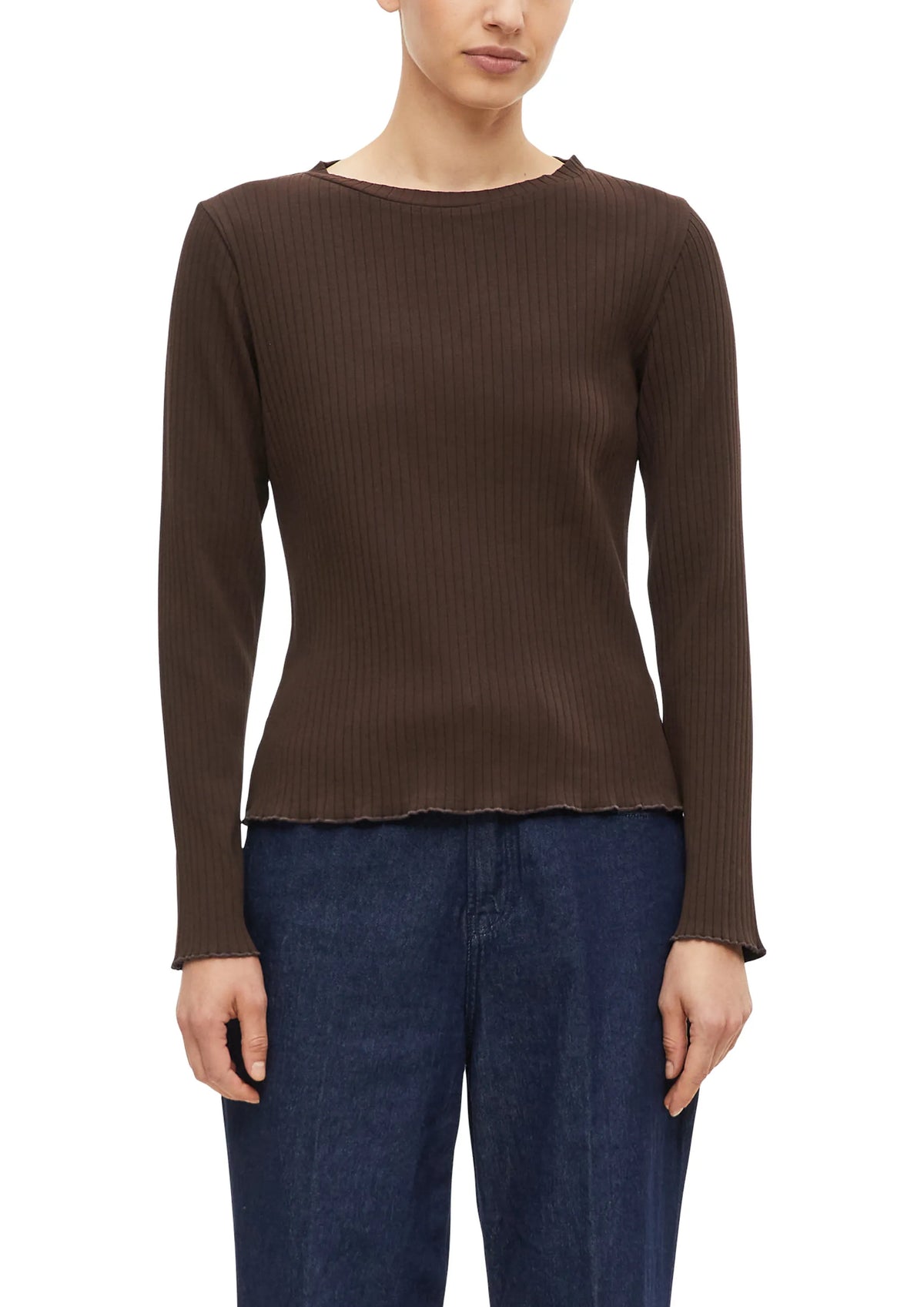 Langarmshirt aus Baumwolle