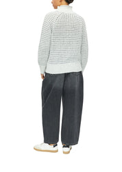 Strickpullover mit Stehkragen