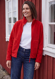 Fleecejacke mit Teddy-Optik
