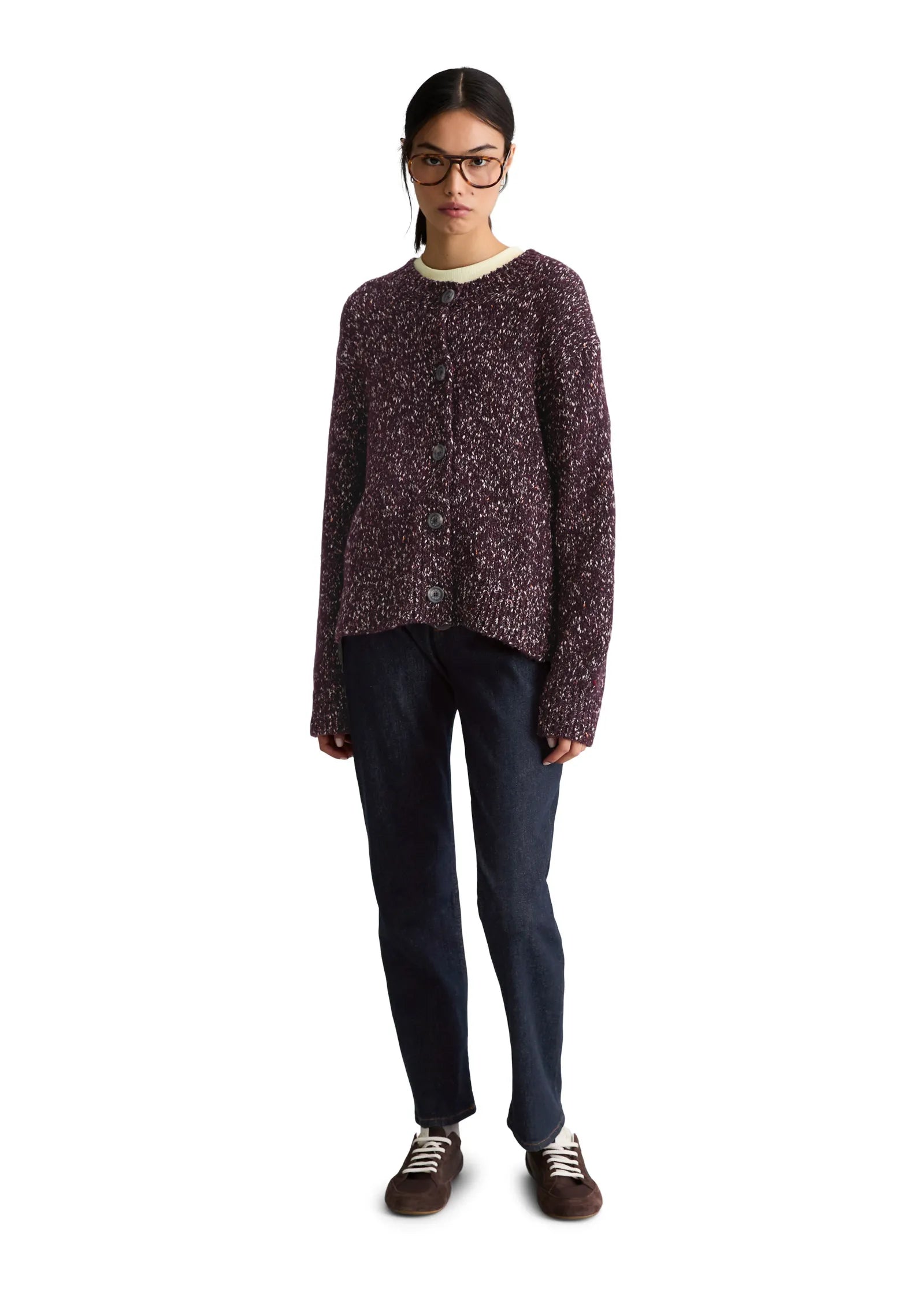 Tweed-Cardigan Relaxed Fit