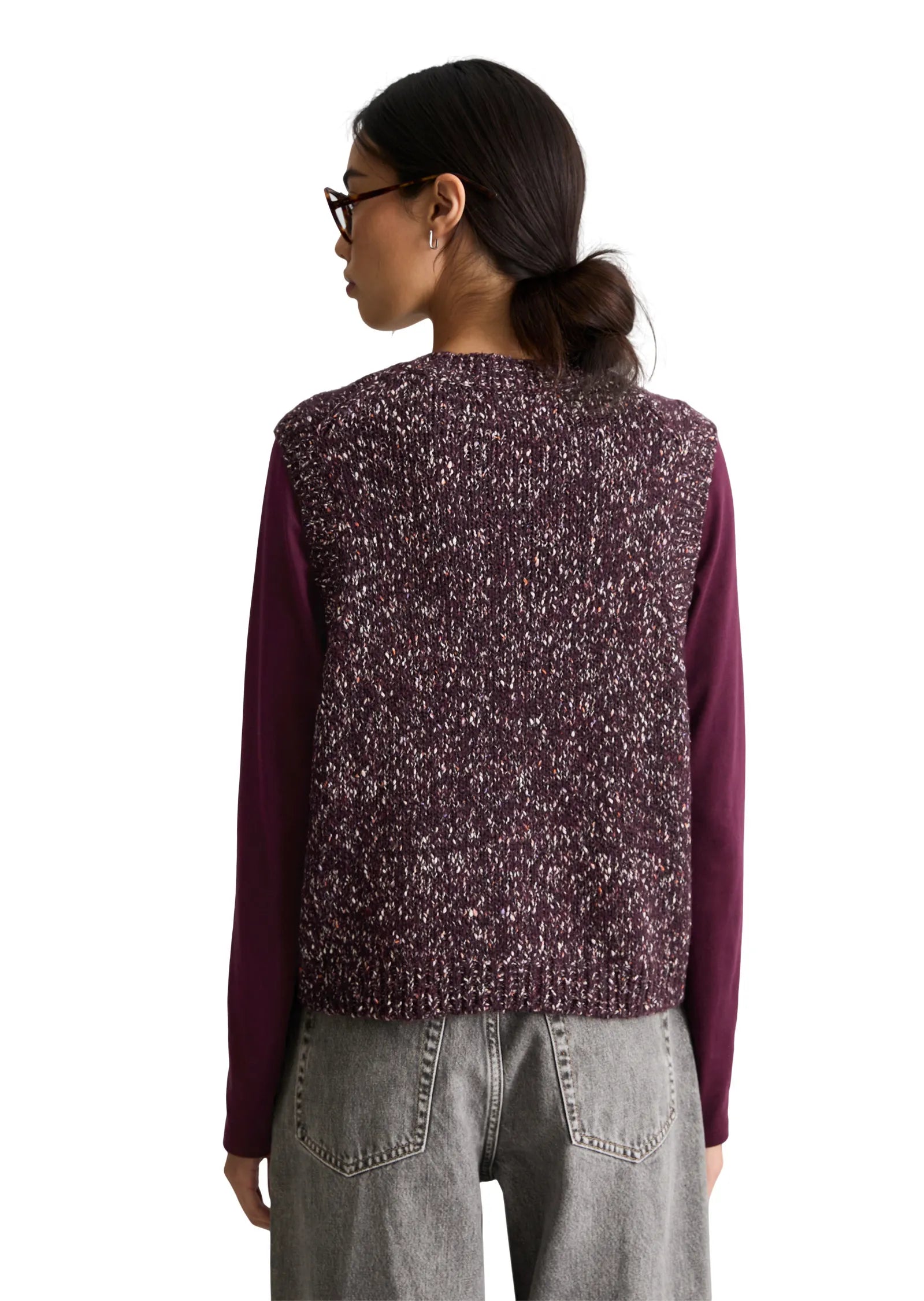Strick-Cardigan aus Baumwollmix