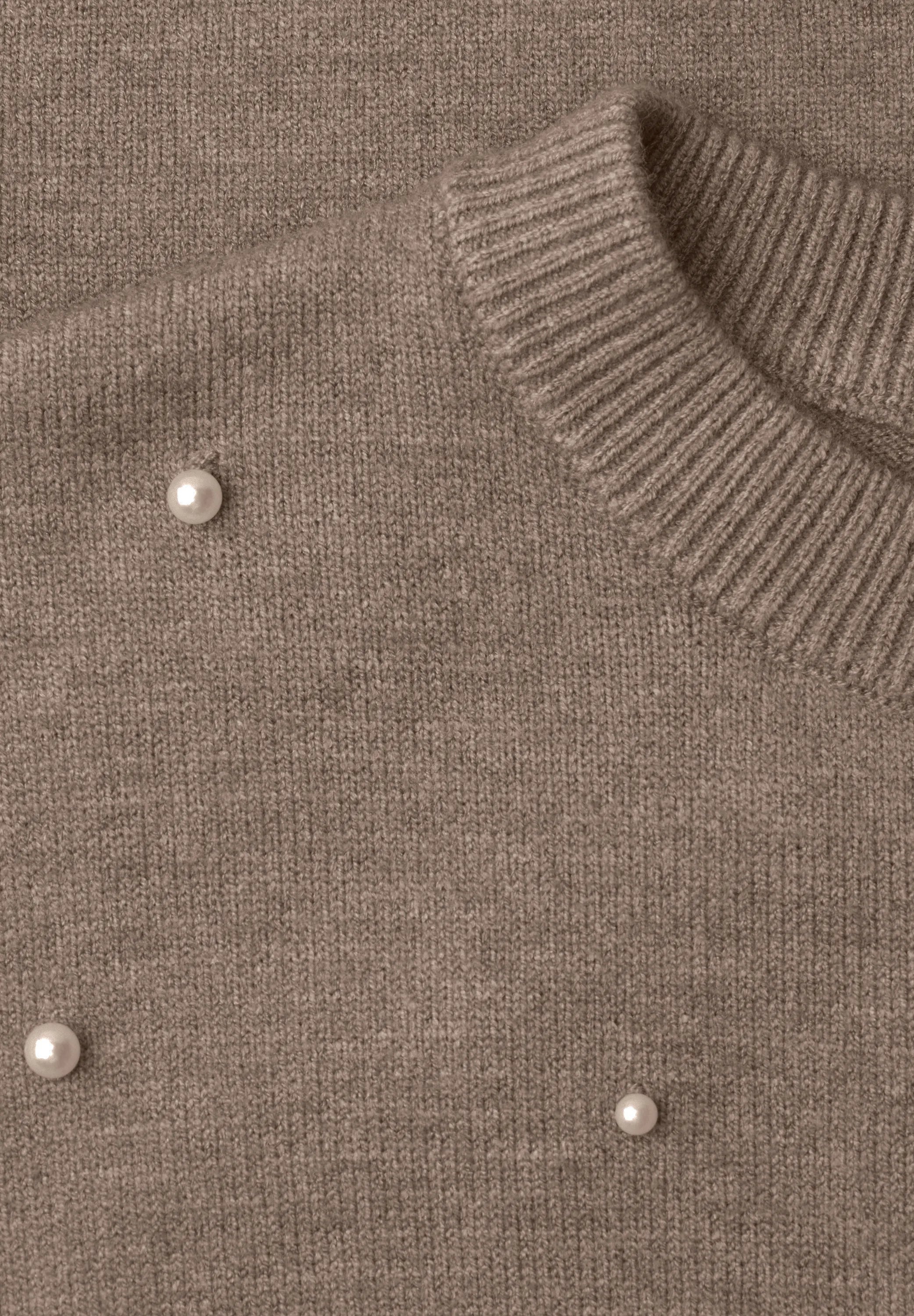Strickshirt mit Perlen