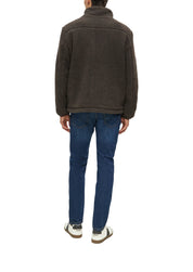 Fleecejacke mit Stehkragen