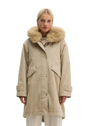 Baumwoll-Parka mit Kapuze