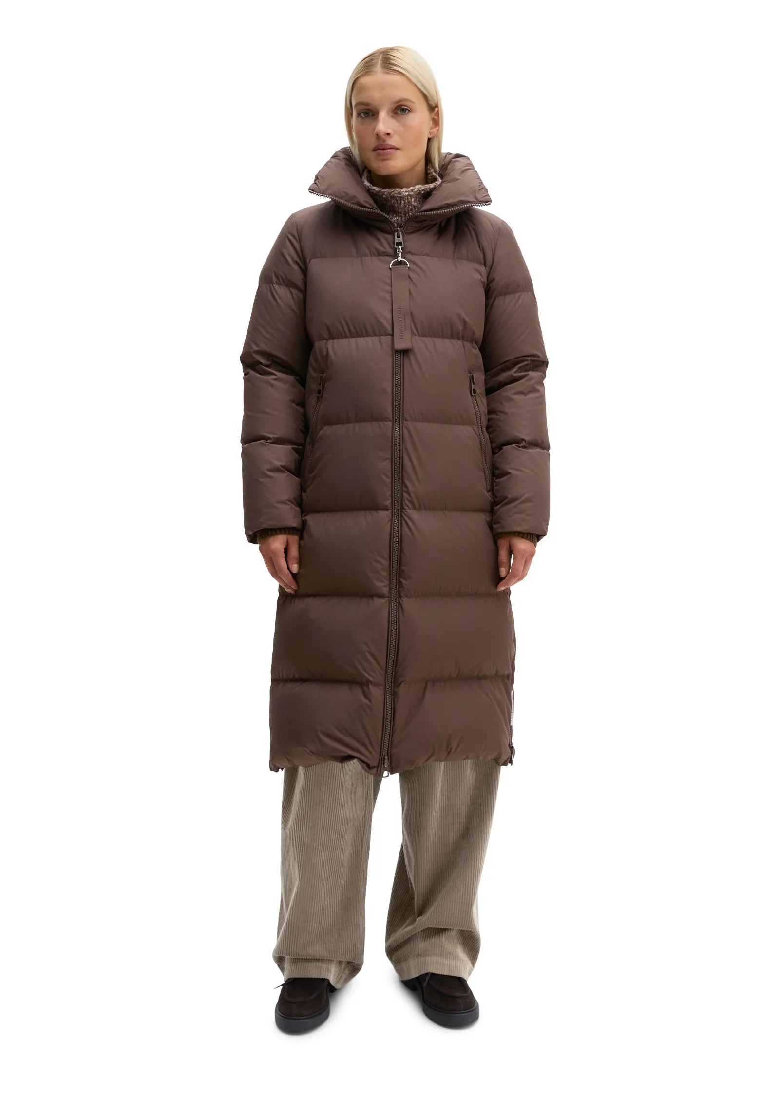 Daunenmantel mit Stehkragen