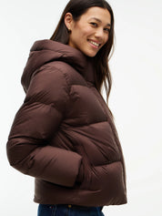 Daunenjacke mit Kapuze