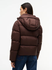 Daunenjacke mit Kapuze