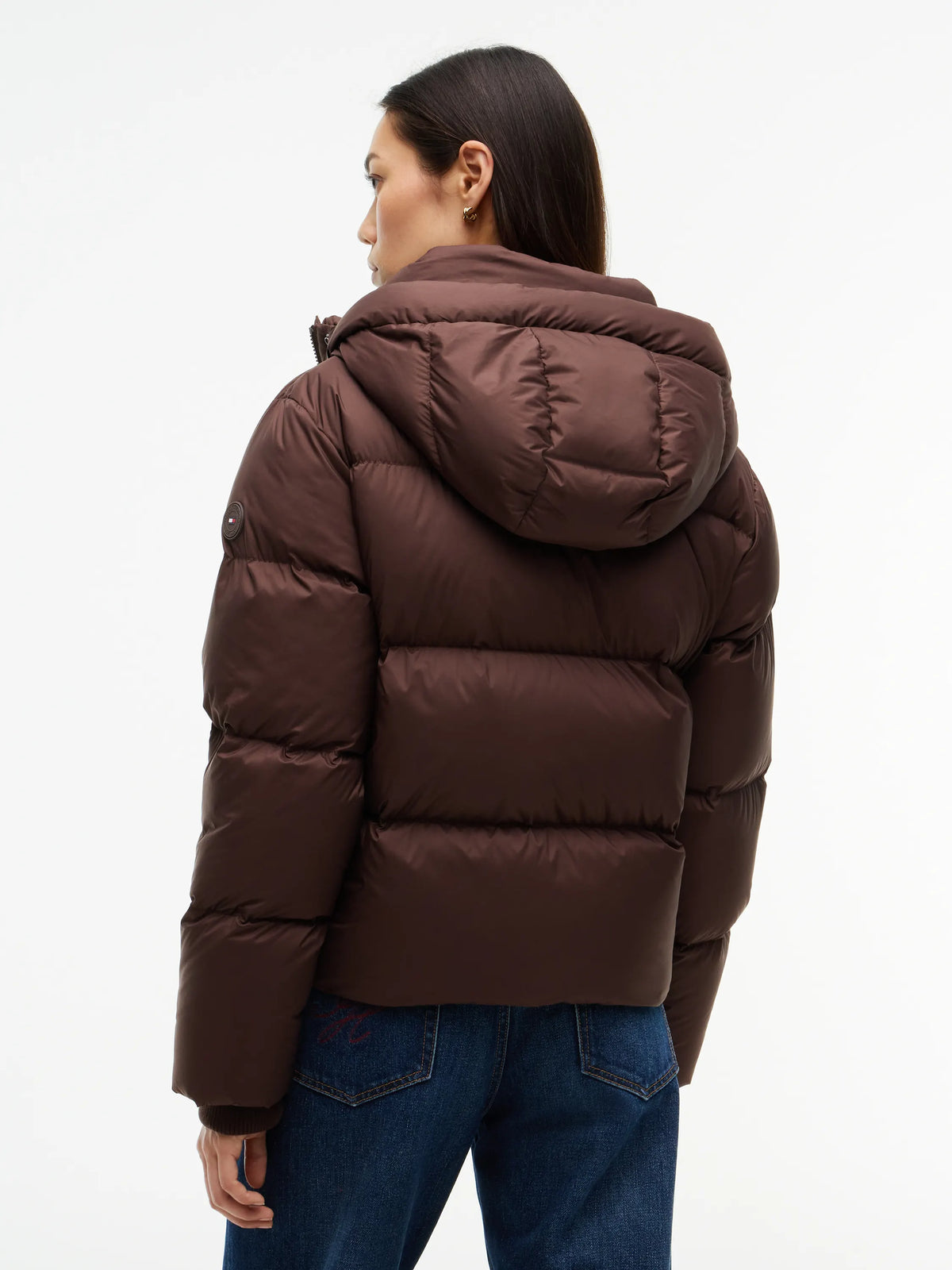 Daunenjacke mit Kapuze