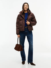 Daunenjacke mit Kapuze