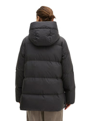 Puffer-Daunenjacke mit Kapuze