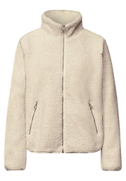 Teddy-Jacke mit Stehkragen