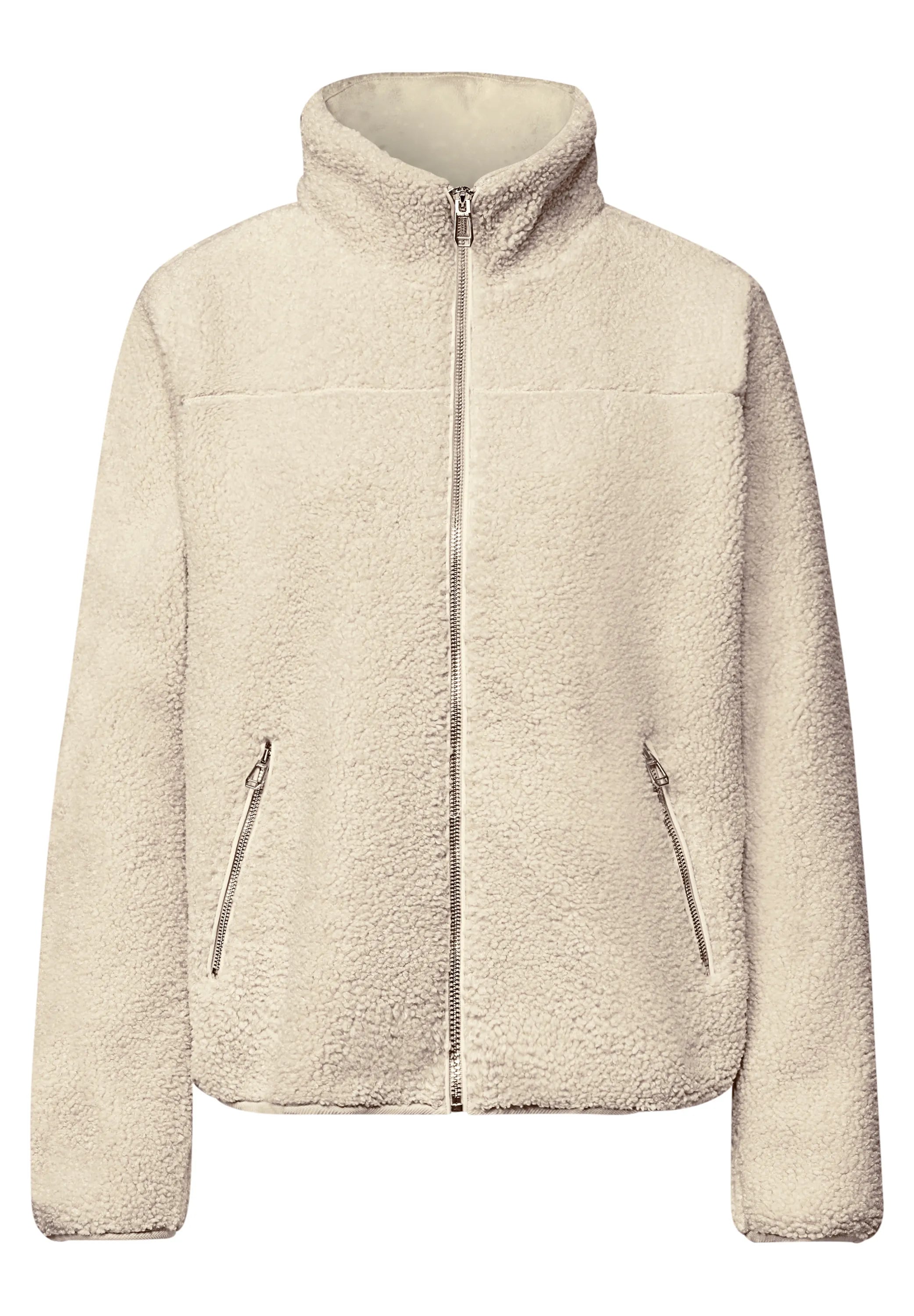 Teddy-Jacke mit Stehkragen