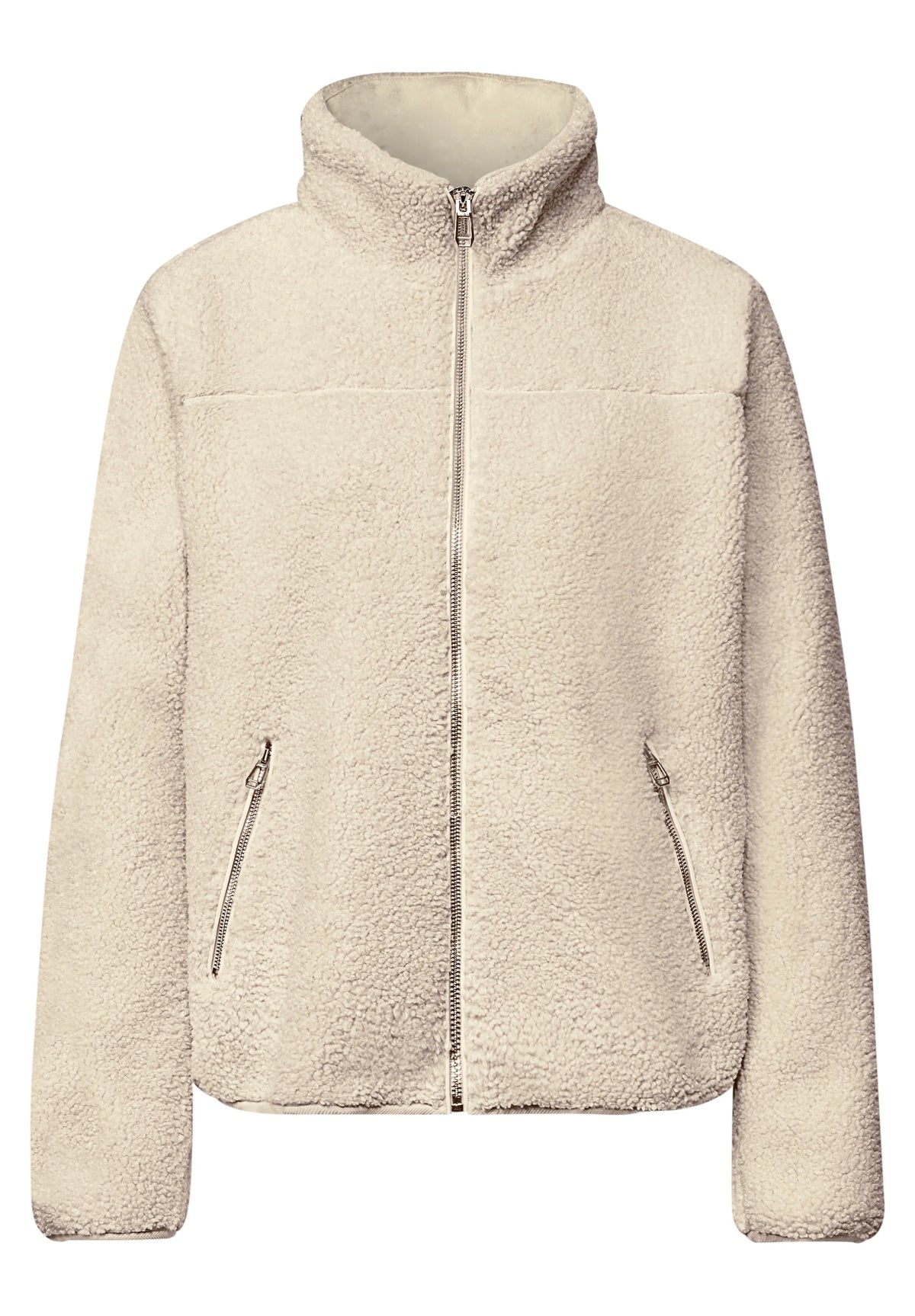 Teddy-Jacke mit Stehkragen