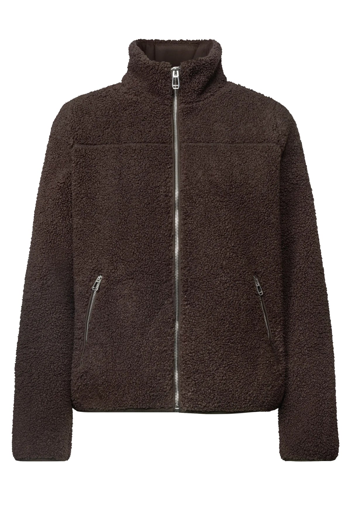 Teddy-Jacke mit Stehkragen