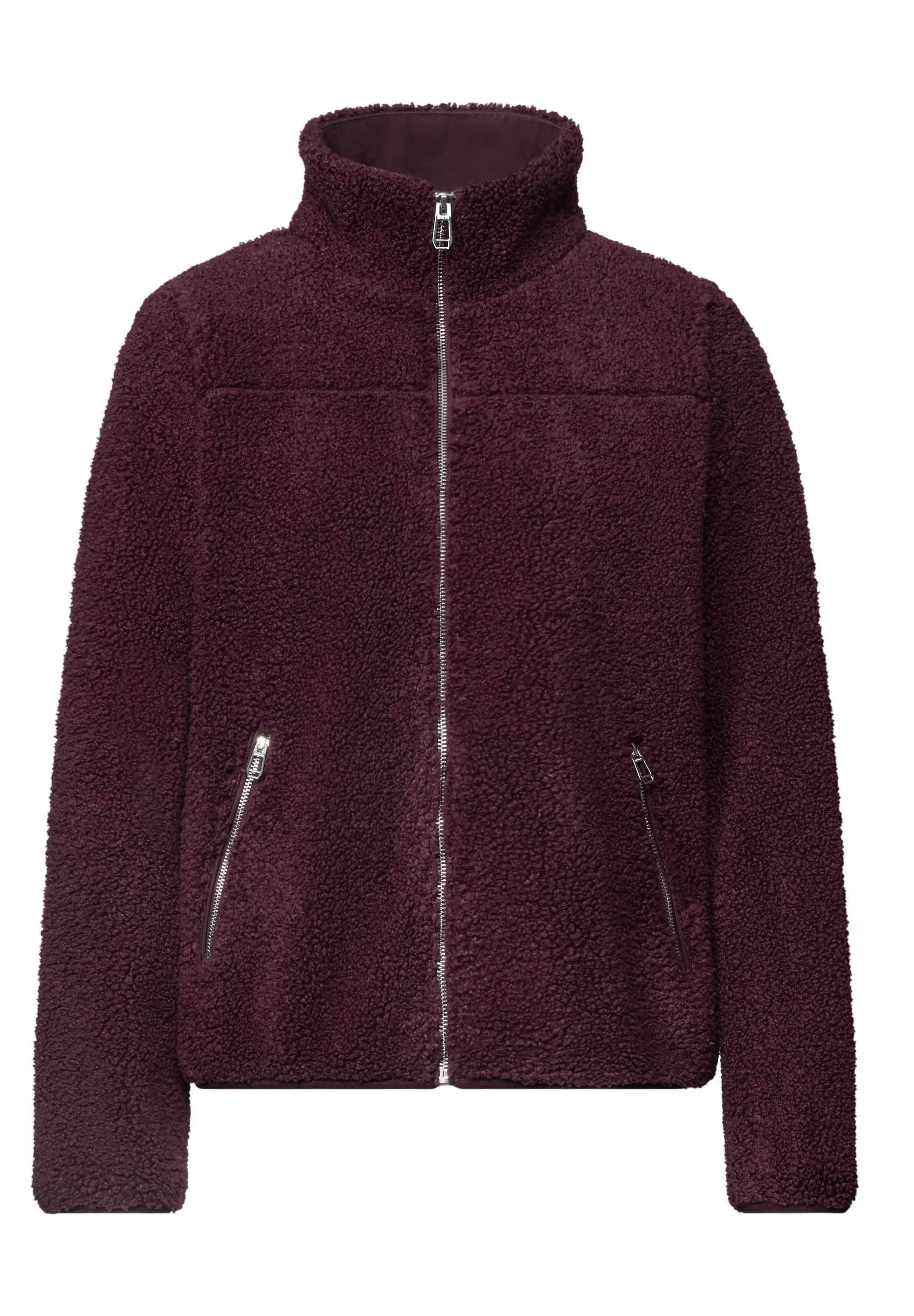 Teddy-Jacke mit Stehkragen