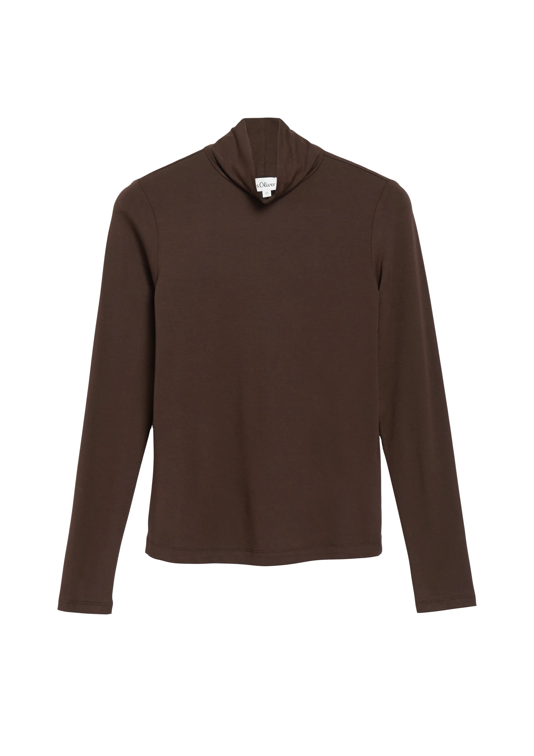 Langarmshirt mit Stehkragen