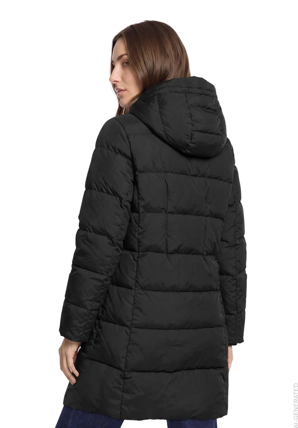 Daunen Steppjacke mit Kapuze