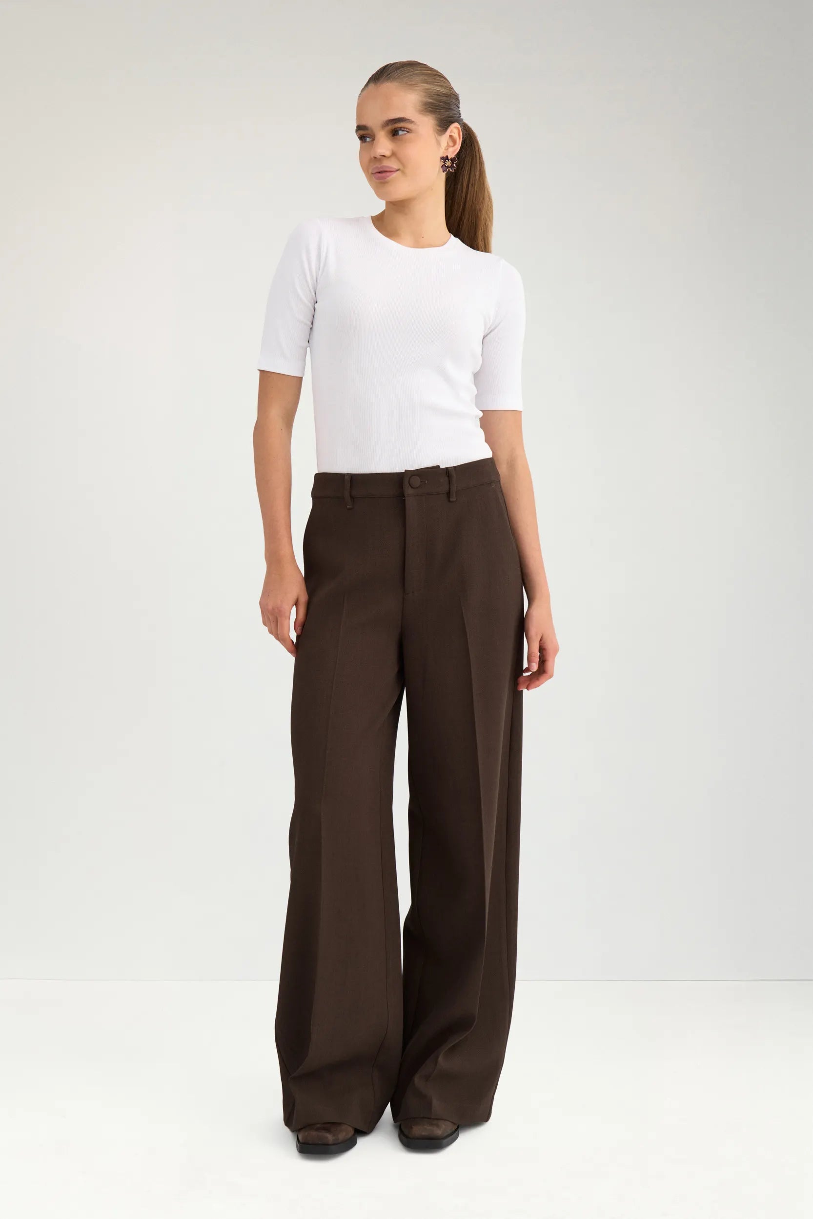 Bügelfaltenhose NUJANALI Wide Leg