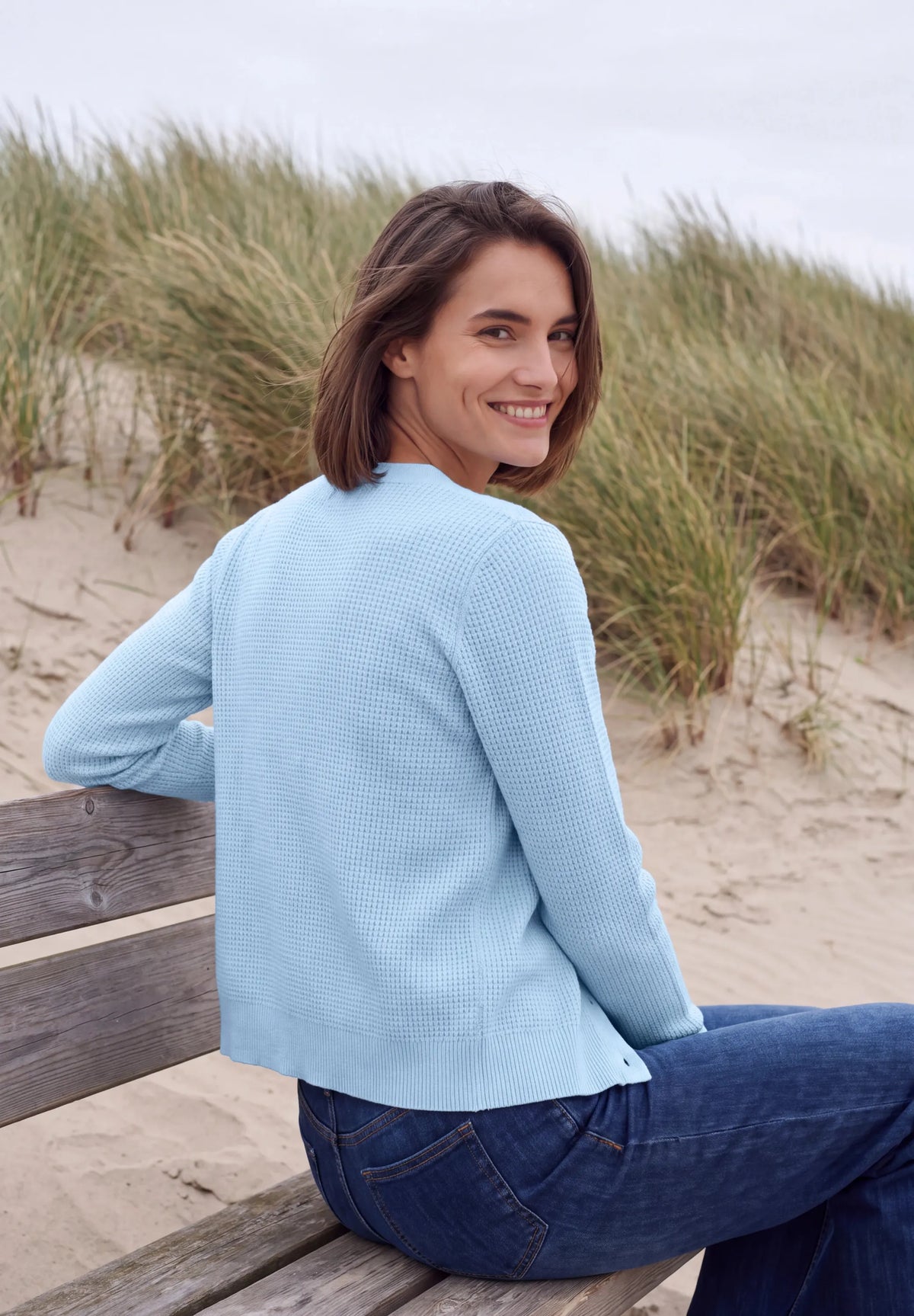 Strickcardigan aus Baumwollmix
