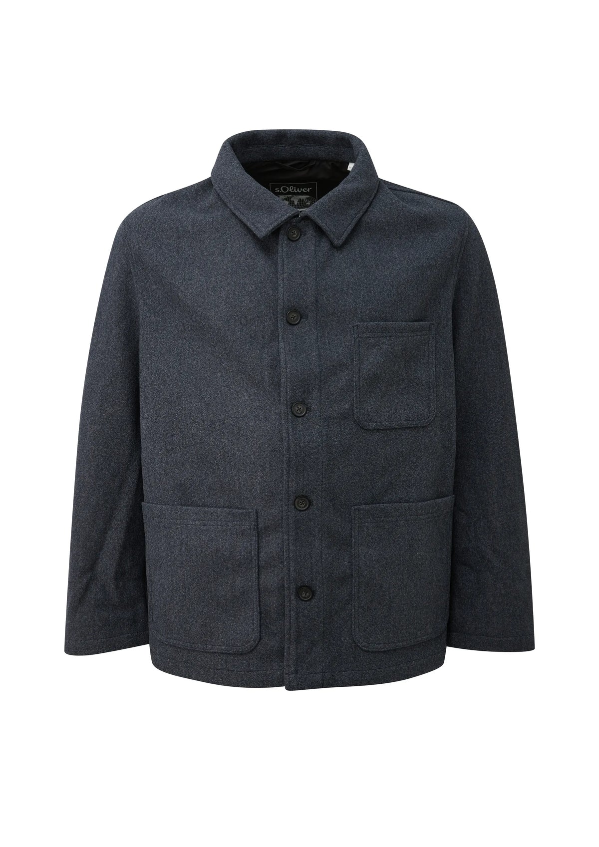 Übergangsjacke mit aufliegendem Kragen