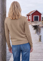 Strickpullover mit Rundhals