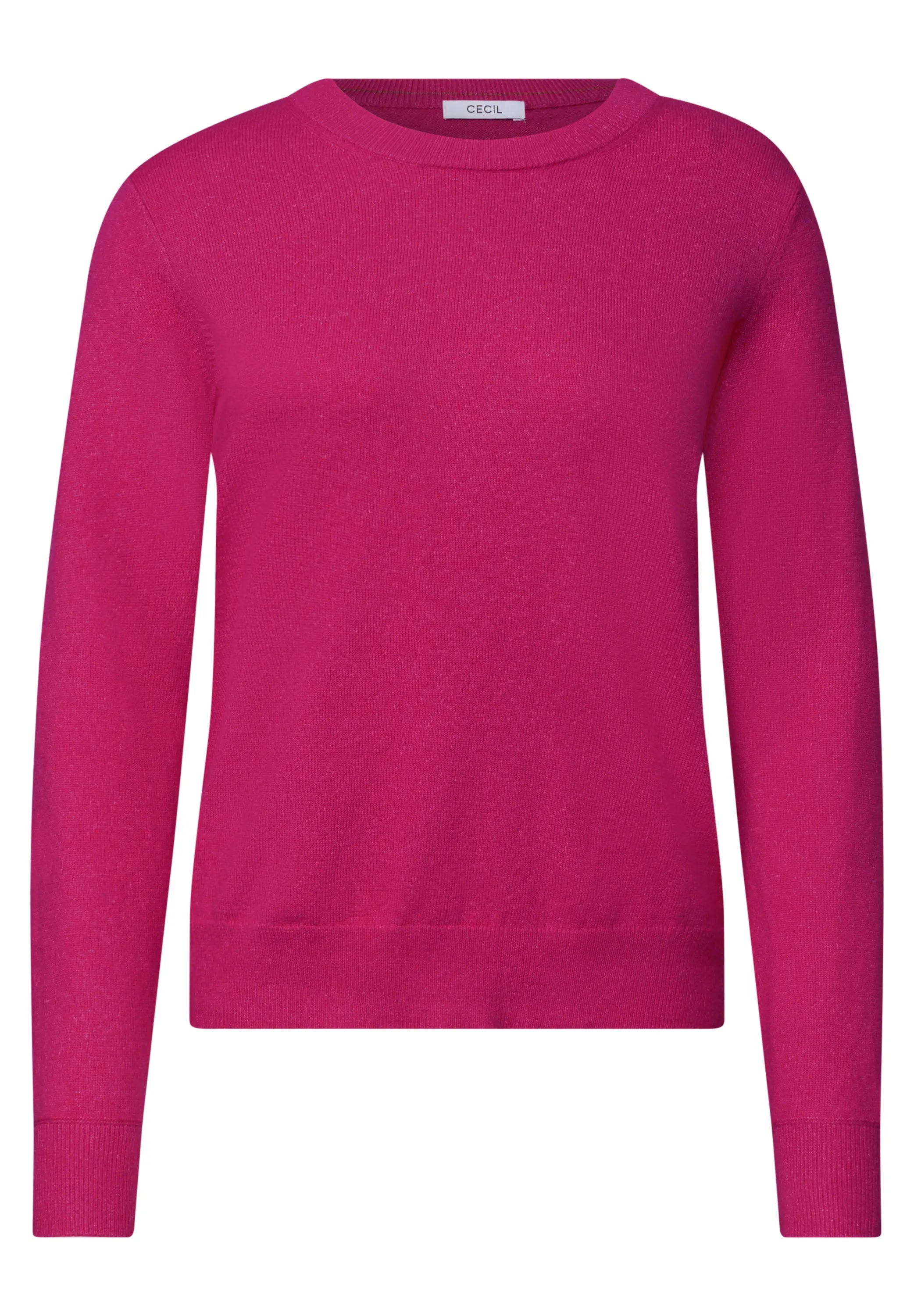 Strickpullover mit Rundhals