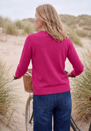 Strickpullover mit Rundhals