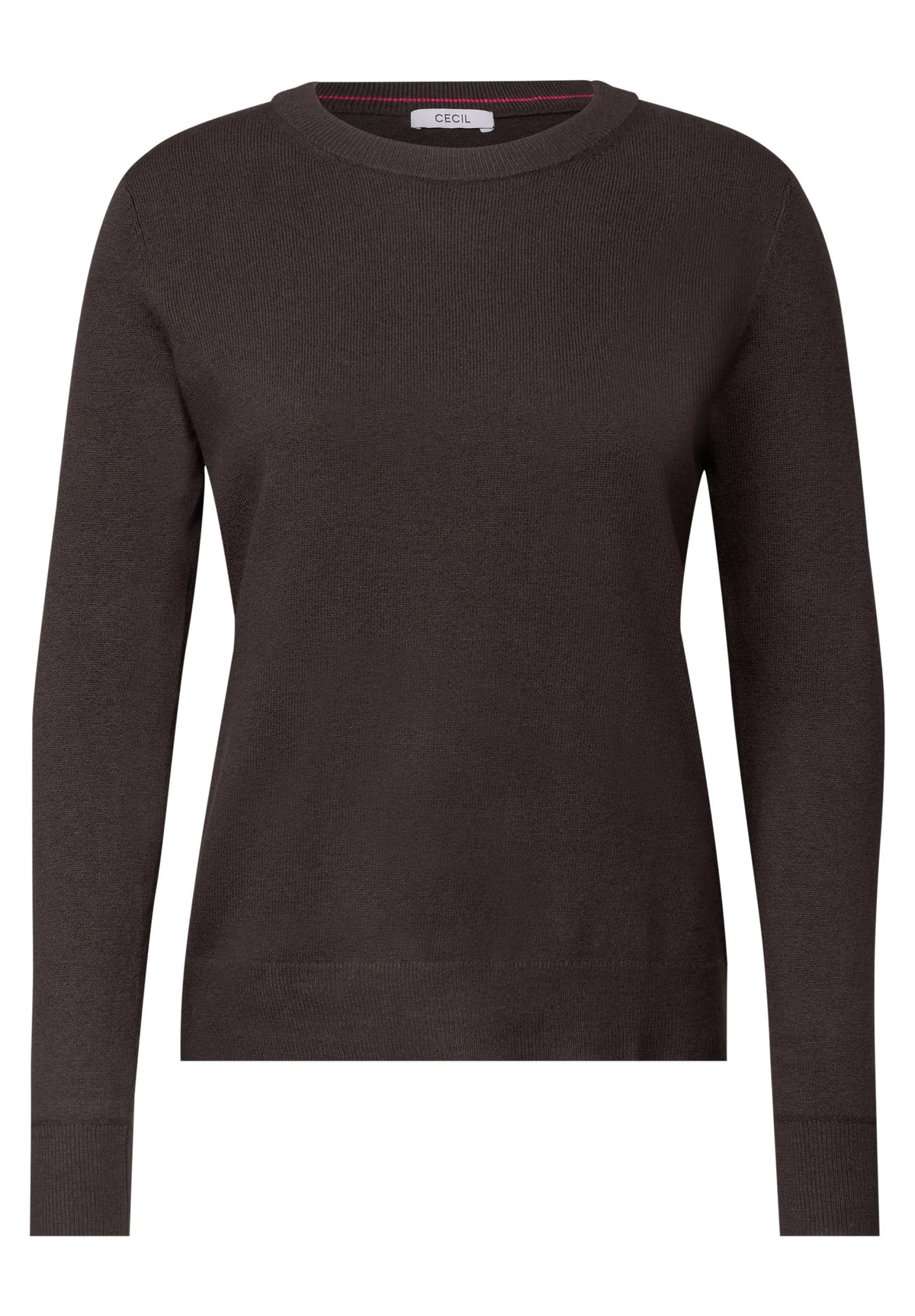 Strickpullover mit Rundhals