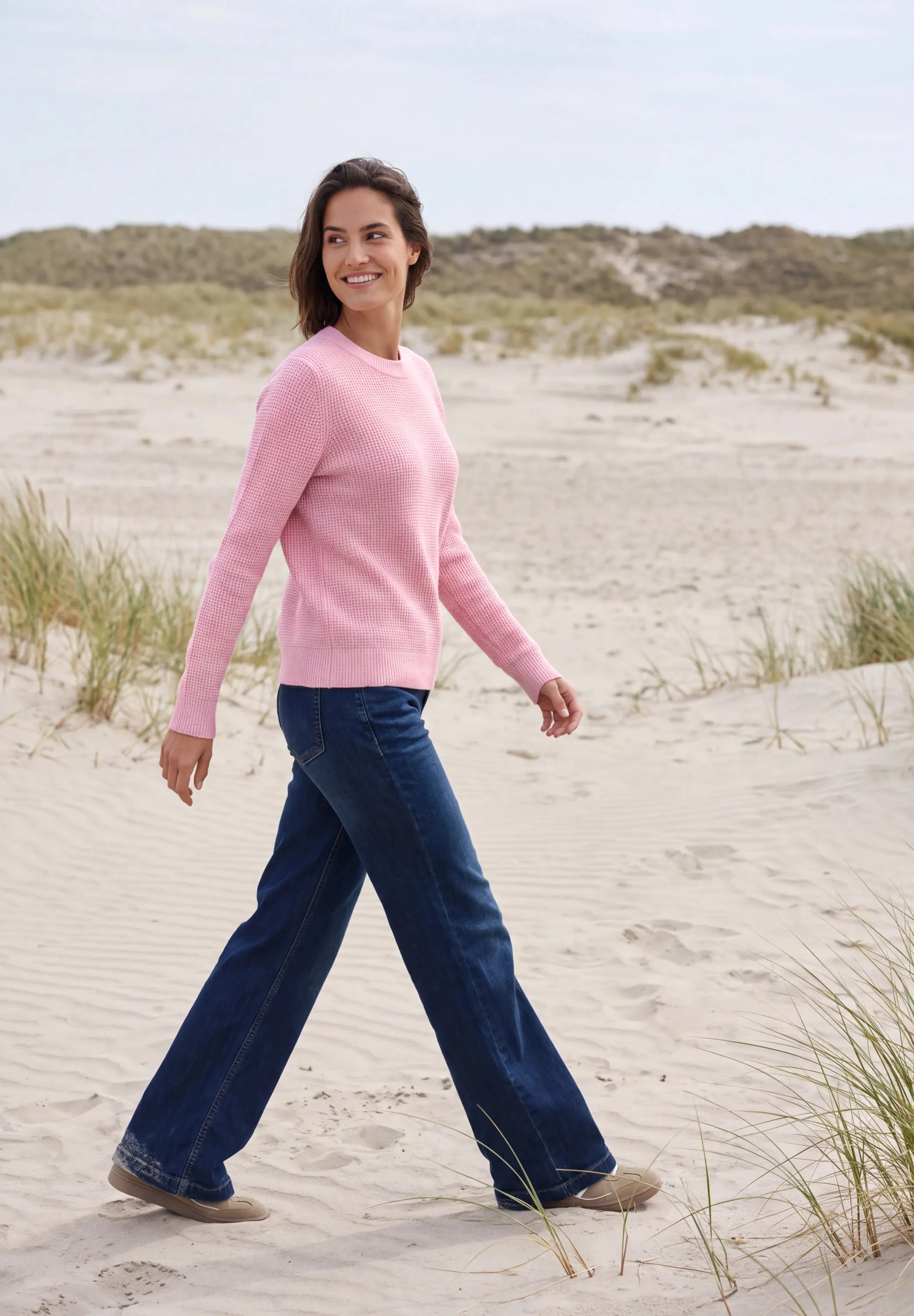 Strickpullover aus Baumwollmix