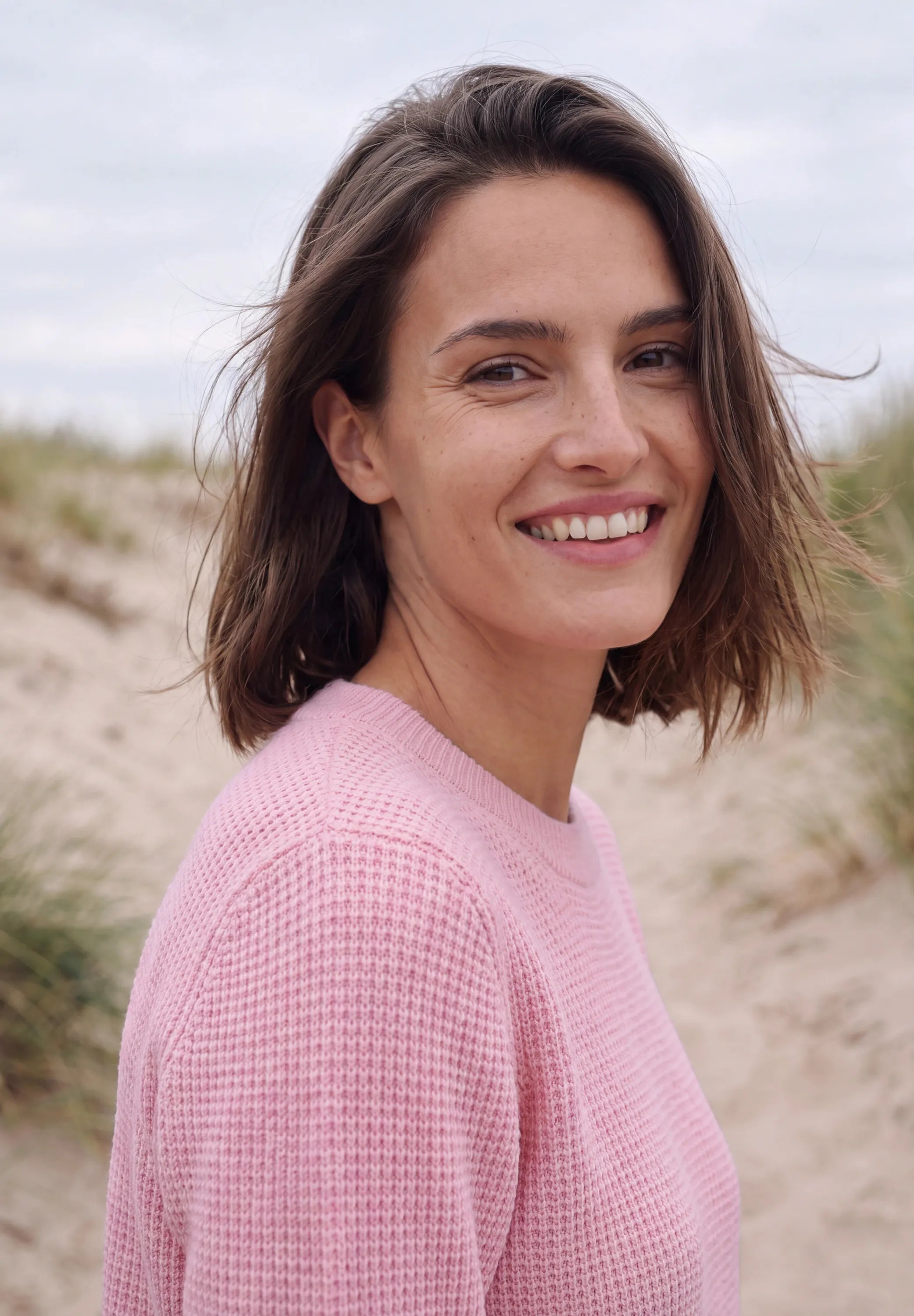 Strickpullover aus Baumwollmix