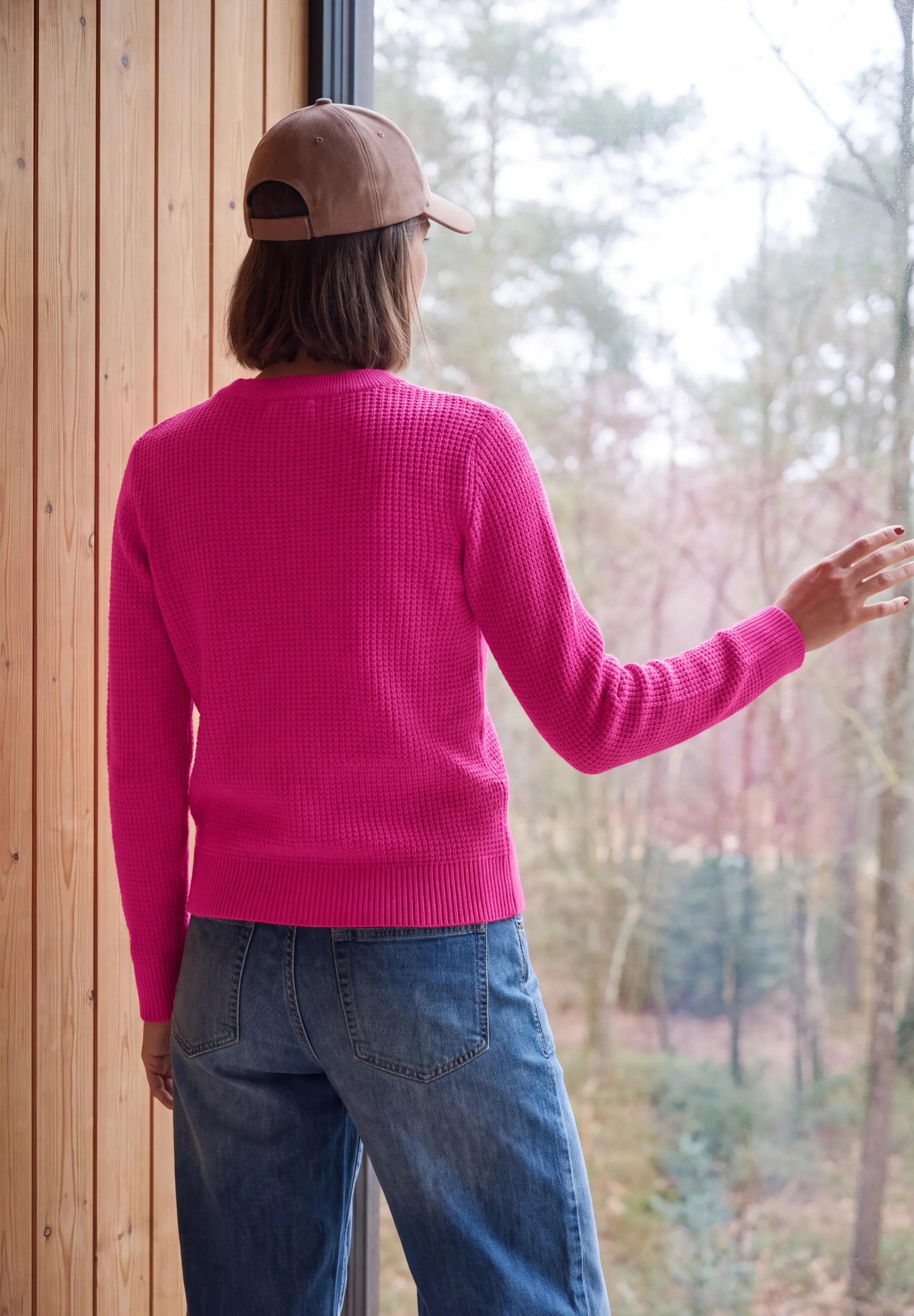 Strickpullover aus Baumwollmix