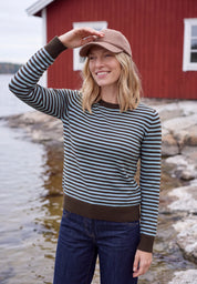 Strickpullover gestreift