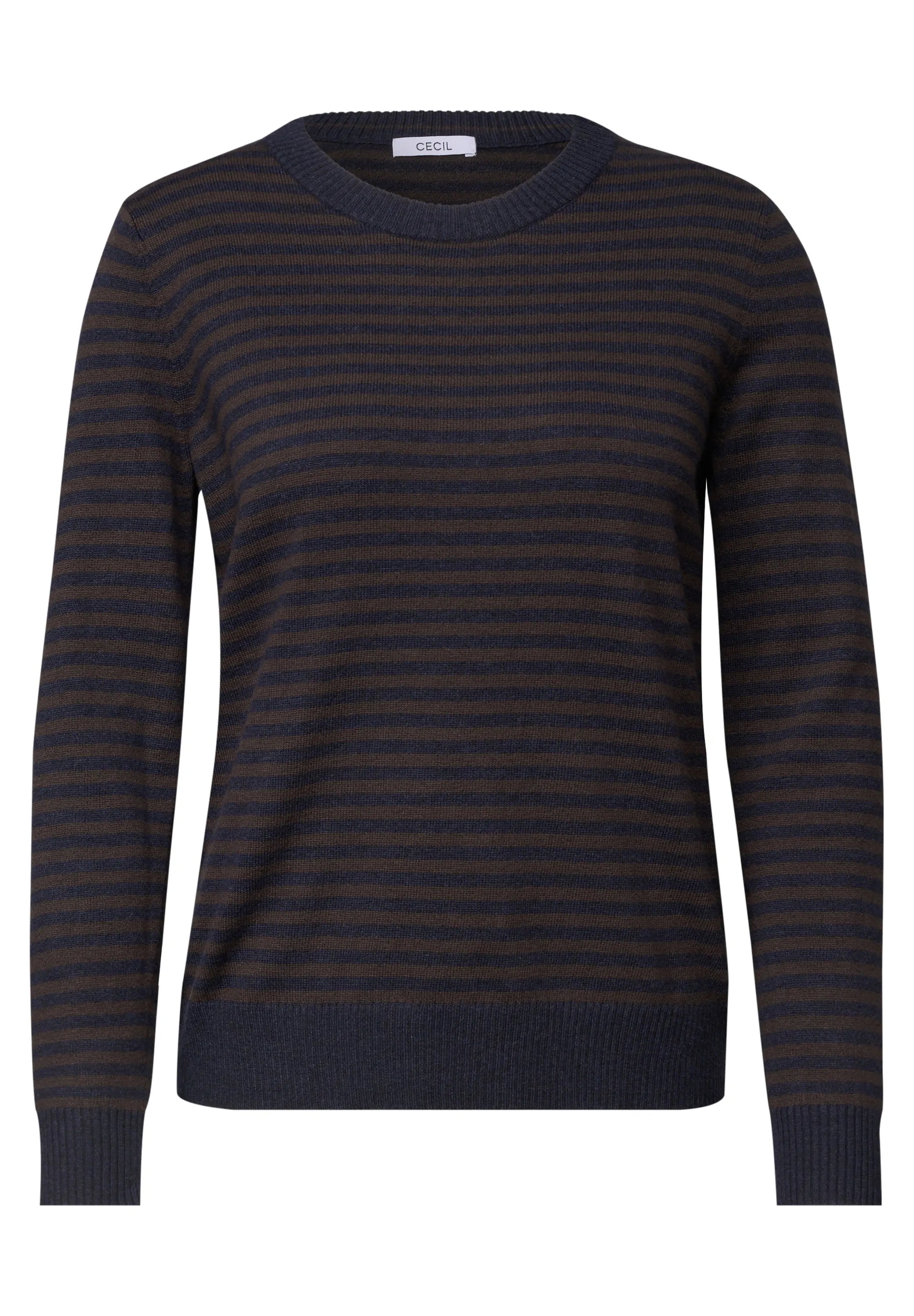 Strickpullover gestreift