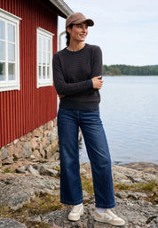 Strickpullover gestreift