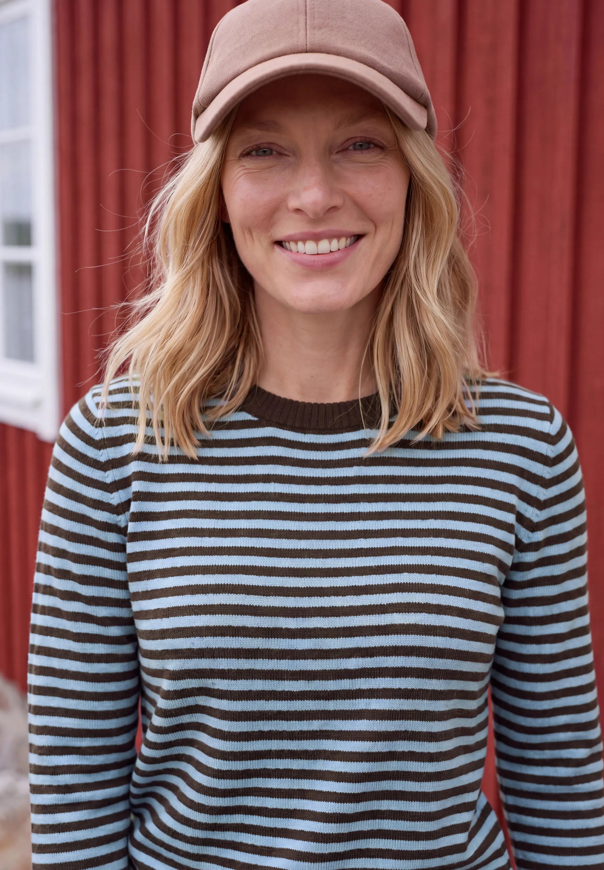 Strickpullover gestreift