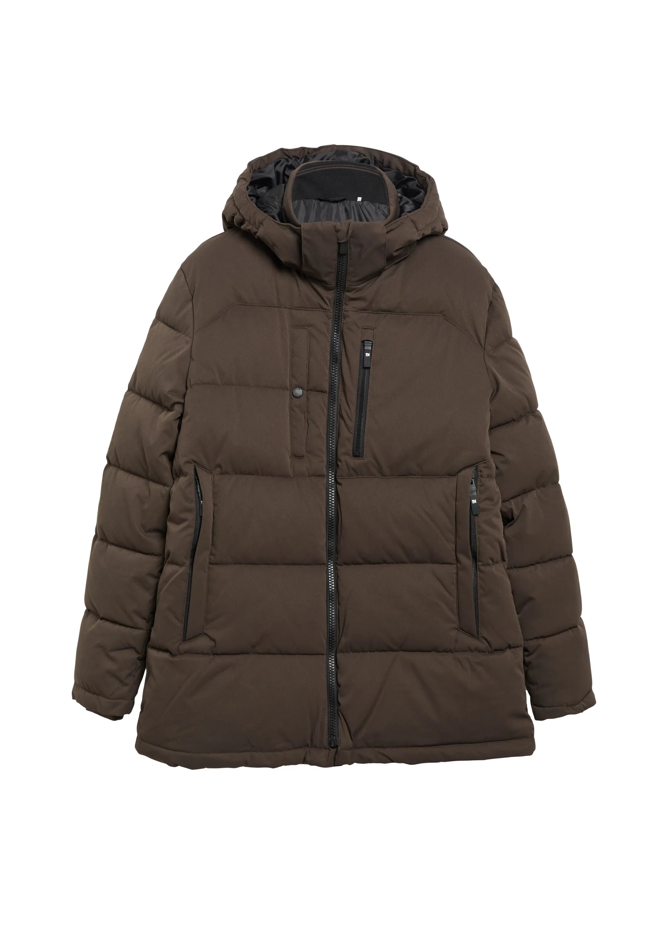 Steppjacke mit abnehmbarer Kapuze