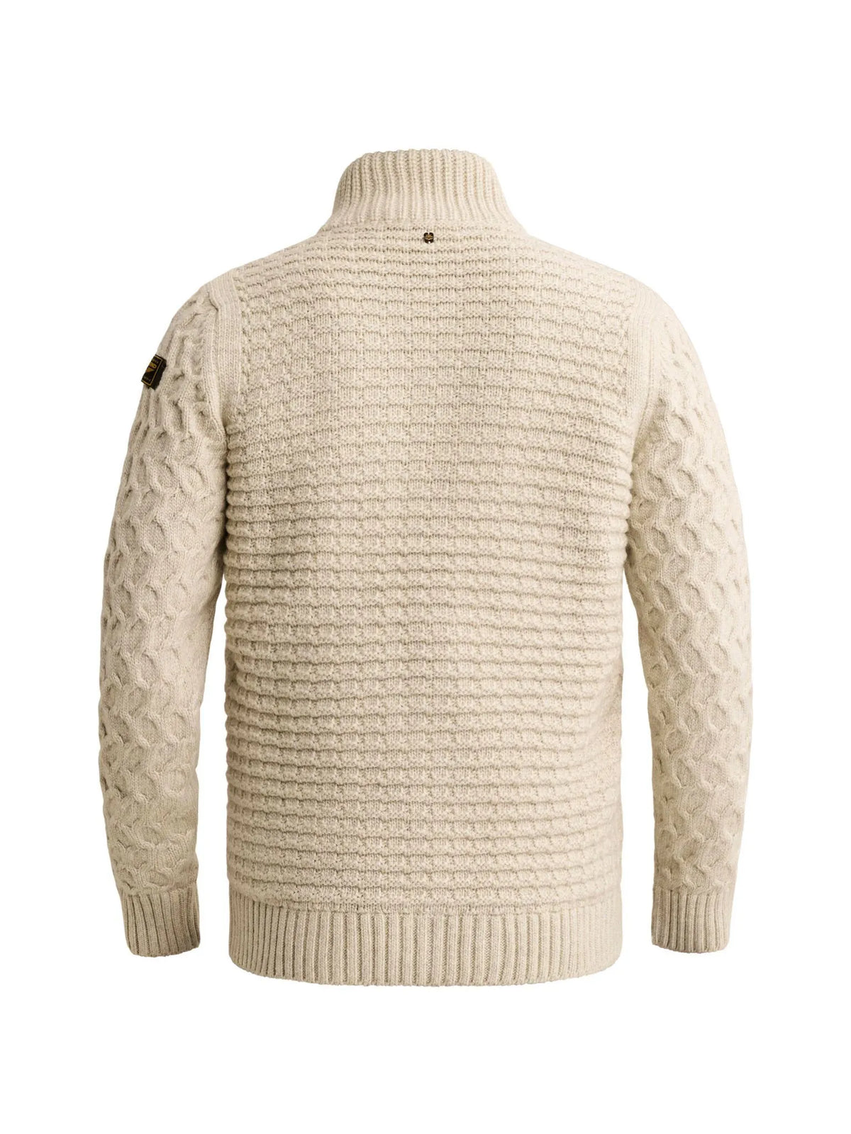 Strickjacke mit Stehkragen