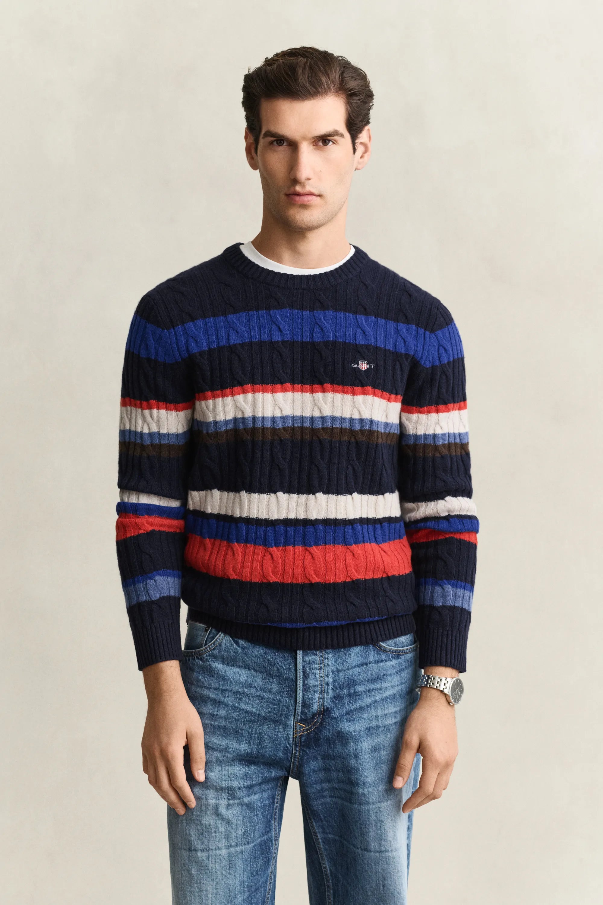 Strickpullover aus Wolle