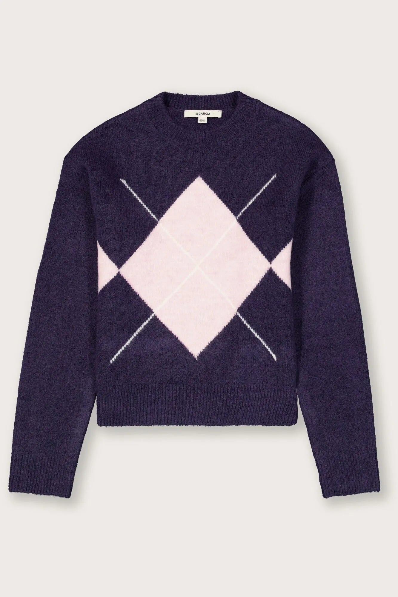 Strickpullover gemustert