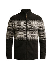 Strickjacke mit Stehkragen