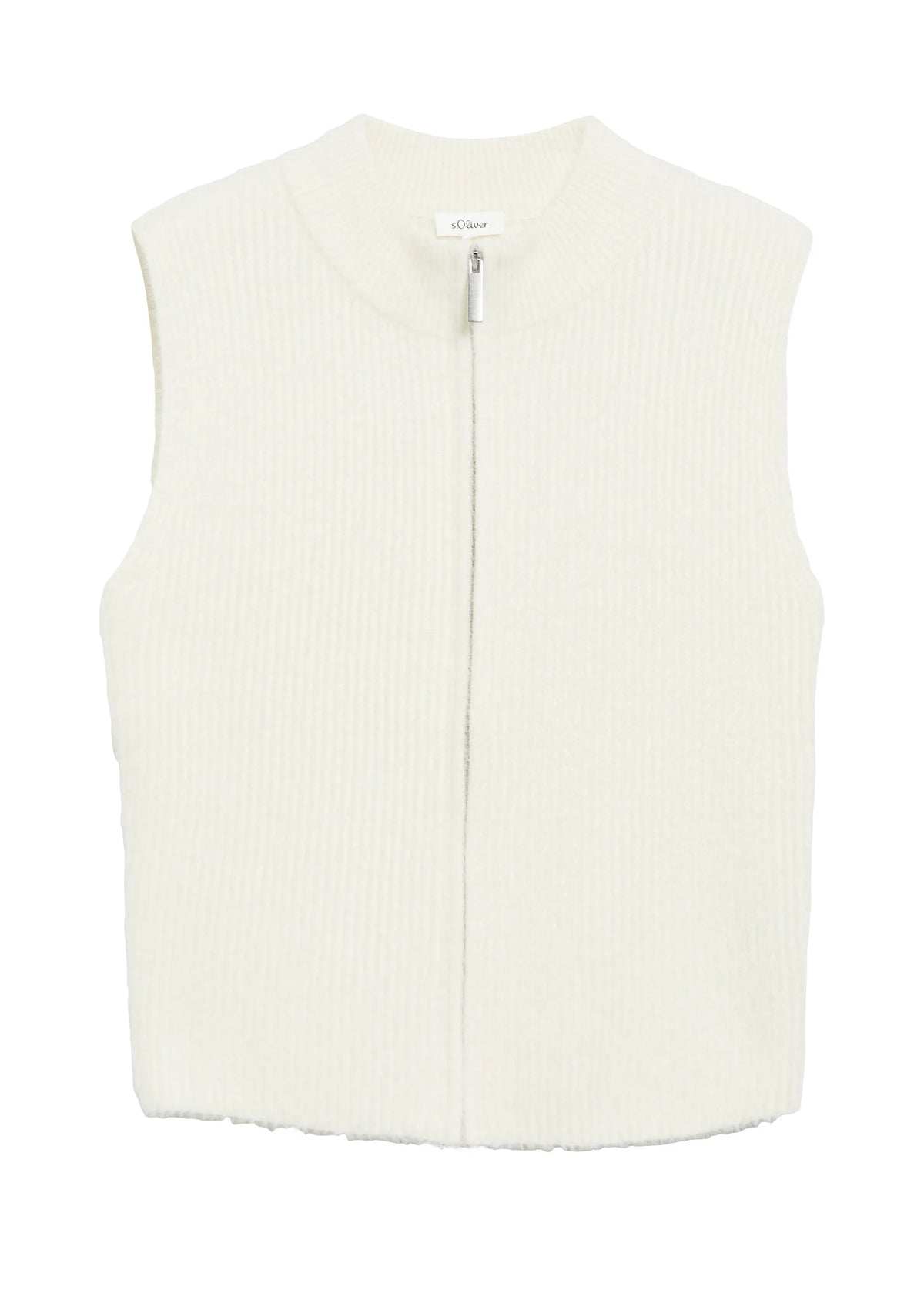 Strickweste mit Stehkragen