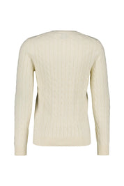 Strickpullover mit Zopfmuster