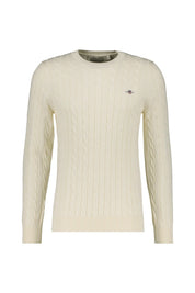 Strickpullover mit Zopfmuster