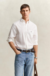 Hemd Regular Fit aus Leinenmix