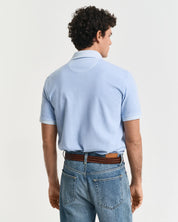 SUNFADED SS POLO, FRESH BLUE