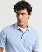 SUNFADED SS POLO, FRESH BLUE