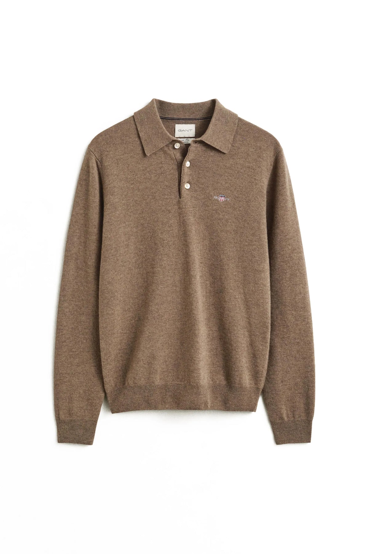 Strickpoloshirt aus Wolle