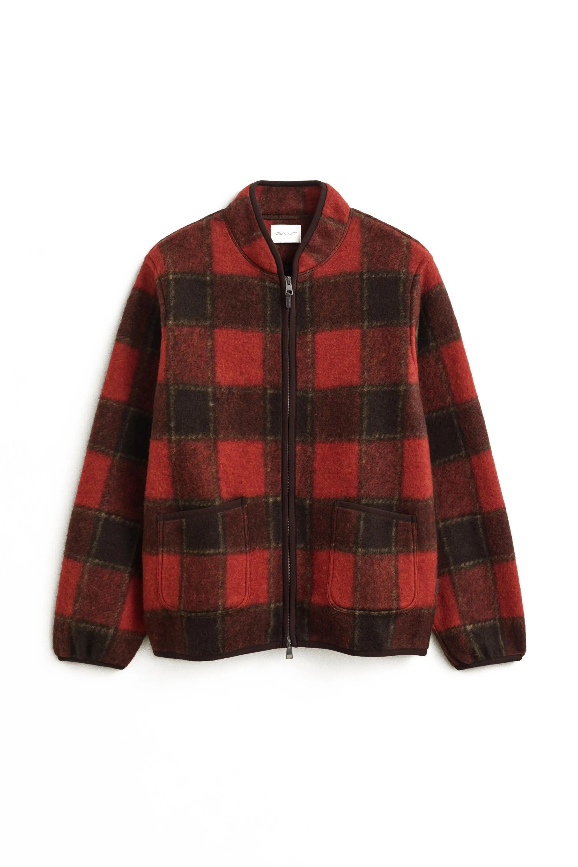 Fleecejacke mit Stehkragen